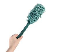 JINGYAN Tappo per scarico lavello 1pc Manico lungo Spazzola per la schiena in rete morbida Spugna esfoliante Appeso Scrubber Scrubber per il corpo Vasca da bagno Doccia Forniture per il bagno(Green)