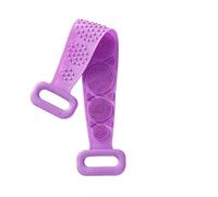JINGYAN Tappo per scarico lavello Asciugamano da bagno in silicone per strofinare la schiena Spazzola da bagno Cintura da bagno Scrub per il bagno Cinture da bagno pulite da uomo per donna(Purple)