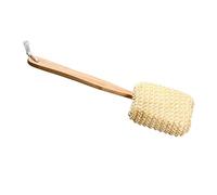 JINGYAN Tappo per scarico lavello Bathing Scrubber Natural Sisal Sponge Shower Brush Long Handle Back Massage Scrubber Bath Washing Tool Bathroom Shower Tools