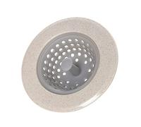 JINGYAN Tappo per scarico lavello Kitchen Sink Filter Strainer Silicone Sewer Floor Trash Drain Bathroom Hair Stopper Waste Peel Net Tool Accessories(Light yellow)