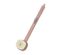 JINGYAN Tappo per scarico lavello Multifunctional Detachable Bath Brush Back Body Shower Sponge Scrubber Brushes With Handle Massager Bathroom(Pink)