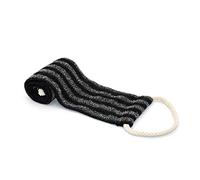 JINGYAN Tappo per scarico lavello Rubbing Washcloth Bath Brush for Back Towels Exfoliating Scrub Shower Sponge for Body Bathroom Accessories Nylon Towel(Schwarz)