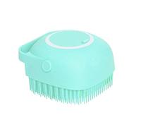 JINGYAN Tappo per scarico lavello Spazzola da bagno con gancio per piedi in silicone morbido Pulizia Fango Rimozione sporco Massaggio Scrub per la schiena Docce Bolla Spazzole non tossiche(Green)