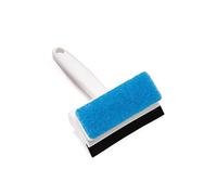 JINGYAN Tergicristallo per vetri 2 in 1 Glass Wiper Reusable Double Side Window Mirror Cleaner Squeegee Scraper Cleaning Brush Household Bathroom Cleaning Tool