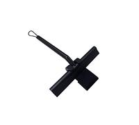 JINGYAN Tergicristallo per vetri Shower Squeegee Window Glass Wiper Silicone Scraper Cleaner Long Holdle Bathroom Mirror Wiper Scraper Glass Cleaning Accessories(Schwarz)