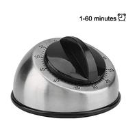 JINGYAN Timer da Cucina 60 Minuti in Acciaio Inox Timer da Cucina Meccanico Wind-Up Egg Timer Tempo Reminder Gadget da Cucina