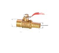 JINGYAN Valvole a sfera Red Handle Small Ball Valve Copper Thickened Pagoda Intubation Inner Wire Outer Teeth Switch Straight Valve(FC-4-13)