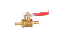 JINGYAN Valvole a sfera Red Handle Small Ball Valve Copper Thickened Pagoda Intubation Inner Wire Outer Teeth Switch Straight Valve(FC-4-2)