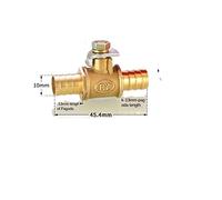 JINGYAN Valvole a sfera Red Handle Small Ball Valve Copper Thickened Pagoda Intubation Inner Wire Outer Teeth Switch Straight Valve(FC-4-4)
