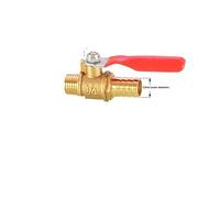 JINGYAN Valvole a sfera Red Handle Small Ball Valve Copper Thickened Pagoda Intubation Inner Wire Outer Teeth Switch Straight Valve(FD-1-3)