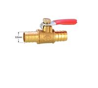 JINGYAN Valvole a sfera Red Handle Small Ball Valve Copper Thickened Pagoda Intubation Inner Wire Outer Teeth Switch Straight Valve(FC-4-7)