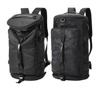 JINGYAN Zaini da esterno Charging Port Men Dry Wet Separation Backpack Large Capacity Portable Breathable Lightweight Outdoor Travel Bag