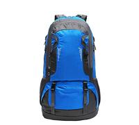 JINGYAN Zaini da esterno Nylon Outdoor Men Backpack Camping Climbing Large Bag Waterproof Mountaineering Hiking Cycling Women Bag Pack Rucksack(Blue)