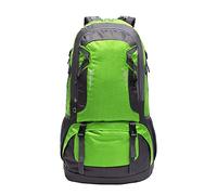 JINGYAN Zaini da esterno Nylon Outdoor Men Backpack Camping Climbing Large Bag Waterproof Mountaineering Hiking Cycling Women Bag Pack Rucksack(Green)