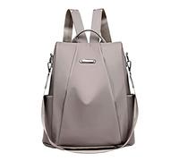 JINGYAN Zaini da esterno Solid Color Women's Large-capacity Anti-theft Oxford Cloth Shoulder Bag Outdoor Canvas Oxford Cloth Shoulder Bag(Khaki)