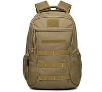 JINGYAN Zaini da esterno Tactical Backpack Military Rucksacks Men Waterproof Sport Travel Backpacks Camping Hiking Fishing Hunting Army Bags(Brown)