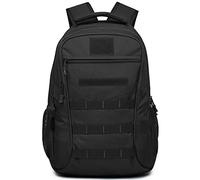JINGYAN Zaini da esterno Tactical Backpack Military Rucksacks Men Waterproof Sport Travel Backpacks Camping Hiking Fishing Hunting Army Bags(Schwarz)