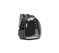 JINGYAN Zaini per Cani Cat Bag Outdoor Pet Bag Carriers Space Capsule Backpack Breathable Portable Travel Transparent Bag for Small Dogs Cats(Schwarz)