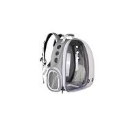 JINGYAN Zaini per Cani Cat Bag Outdoor Pet Bag Carriers Space Capsule Backpack Breathable Portable Travel Transparent Bag for Small Dogs Cats(Grey)