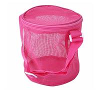 JINGYAN Zaini per Cani Pets Carrying Mesh Cage Bags with Adjustable Strap Durable Breathable Cylindrical Travel Hamster Rabbit(Scarlet)