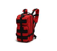 JINGYAN Zaino da uomo Nylon Waterproof Outdoor Tactical Rucksacks Military Hiking Camping Sports Backpack Travel Trekking Fishing Bag(Rouge)