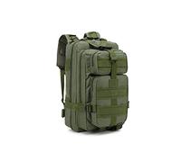JINGYAN Zaino da uomo Nylon Waterproof Outdoor Tactical Rucksacks Military Hiking Camping Sports Backpack Travel Trekking Fishing Bag(Green)