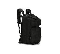 JINGYAN Zaino da uomo Nylon Waterproof Outdoor Tactical Rucksacks Military Hiking Camping Sports Backpack Travel Trekking Fishing Bag(Schwarz)