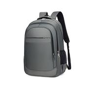 JINGYAN Zaino da uomo Oxford Cloth Multifunctional Waterproof Backpack Men's Universal Large Capacity Business Laptop(Gray)