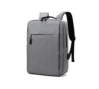 JINGYAN Zaino da uomo Rechargeable Waterproof Backpack Men's Business Casual Multifunctional Oxford Cloth Laptop Portable(Gray)