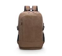 JINGYAN Zaino da uomo Wearresistant Washable Canvas Men Backpack Unisex Leisure Large Capacity Multi Function Shoulder Computer Bag