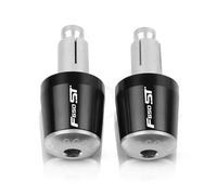 JINGYAOTONG per BMW F650ST F650 ST F 650 ST 1997-2000 7/8 "22mm Manopole Manubrio Moto End Handle Bar cap End Plug (Colore : Black Silver, Misurare : 1)