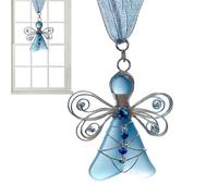 Jingyash Ornamento Angelo In Marino,Pendente In Acrilico 2D,Addobbo Angelo Per Albero Di Natale - Per La Casa Le Feste L'Interno La Parete La Finestra E Lo Specchietto Retrovisore Auto