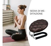 Jingyash Panca per Meditazione | Panca per Mindfulness, Preghiera e Meditazione | Sgabello Portatile Comodo Cuscino Imbottito Per Relax Zen Yoga Adulti Anziani Lettura