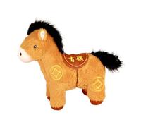Jingyash Peluche Cavallo Anno Cinese | Figurina In Tessuto Morbido Portatile Per Festival 2026,Ornamento Animale Di Peluche Per La Festa Di Primavera,Per Specchietto Retrovisore Auto Feste Vacanze