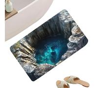 Jingyash Tappeto Illusione Ottica,Zerbino Antiscivolo con Effetto Voragine | Tappeto 3D con Illusione Ottica - Per Ingresso Bagno Cucina Arredamento Casa Decorazioni Halloween per Interni