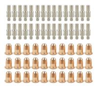 Jingyingtt 60Pcs Plasma Cutter S45 Torch Consumables Electrode PR0110 0.8mm/1.0mm Nozzle Tips PD0116 For PT60/40 per saldatura ad arco