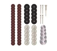 Jingyingtt Set di 60 dischi da taglio diamantati, mini lame for seghe circolari, asta da 3 mm con attacco da 1/8'', dischi da taglio in resina for kit di utensili rotanti, accessori