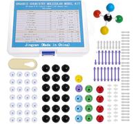 Jingzan Kit modellino chimico organico da 136 pezzi per studente o insegnante - 59 atomi e 76 legami e 1 strumento per rimuovere brevi connessioni