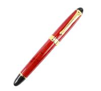 Jinhao 450 penna roller cinese lacca rossa linea nera - rosso e nero
