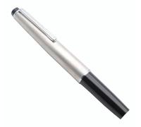 Jinhao 59, mini penna stilografica tascabile con convertitore di inchiostro (argento, pennino da 0,5 mm)