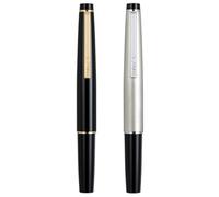 Jinhao 59 - Penna stilografica con pennino fine e convertitore, mini penna tascabile da viaggio, 2 pezzi