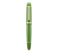 Jinhao X159, Penna stilografica con pennino extra fine, verde chiaro con clip dorata, in acrilico, di grandi dimensioni
