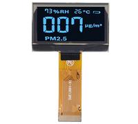 Jinheptolo Modulo display LCD Scheda digitale 1,54 pollici 128x64 SSD1309 Kit set di accessori per unità a 24 pin (MRC128-3 Blu)