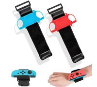 JINJUMEI 2 Pezzi Cinturini da Polso per Nintendo Switch Just Dance 2022 2021 2020 2019 Gioco, Cinturino Elastico Regolabile Compatibile con JoyCon Switch Accessori Dance Band per Adulti Bambini