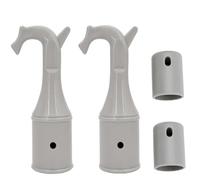 JINJUMEI 2 Set di ganci per aprifinestra, con base antiscivolo, gancio universale a forma di cigno Diseño en Gris Práctico Per Finestre Porte Della Soffitta Lucernari Armadi