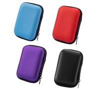 JINJUMEI 4 Pcs Scatole per Carte da Gioco, Custodia Dura di Stoccaggio, Impermeabile, Porta Carte da Gioco per Giochi da Viaggio per Carte da Gioco, per Riporre Carte, Cuffie e Cavi Dati