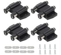 JINJUMEI 4 Pezzi Chiusura Magnetica Doppia a Spinta Push to Open Magnetico, Chiusure Magnetiche a Scatto per Mobili, Porta Cassetto Chiusura a Sfioramento Armadio Push To Open Chiusura Mobiletto