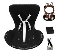 JINJUMEI Seggiolino Auto per Bambole, Auto Sedile per Bambole di Peluche, Seggiolino Di Sicurezza Per Bambola, Bambole have a seat per interni auto per bambole da 17 cm, Nero