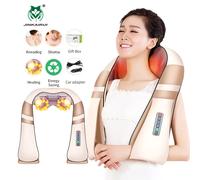 JinKaiRui a forma di U elettrico Shiatsu corpo spalla collo massaggiatore indietro infrarossi 4D impastare massaggio auto casa migliore regalo assistenza sanitaria Upgrade Velcro