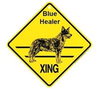 JINKAIRUI - Cartello in metallo per decorazione da parete, motivo: cane con cautela, per casa, ufficio, bar, interni ed esterni, cartello quadrato da 8 x 8 pollici